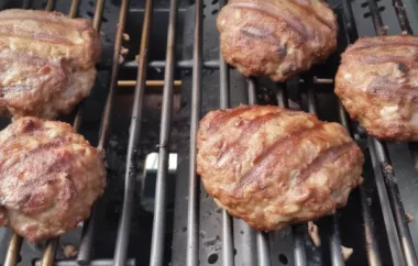Grilled Bison Burgers Recipe