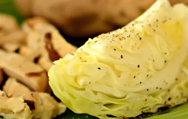 Grilled Cabbage with a Savory Garlic Butter Sauce Recipe