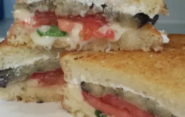 Grilled Cheese with Eggplant and Ricotta