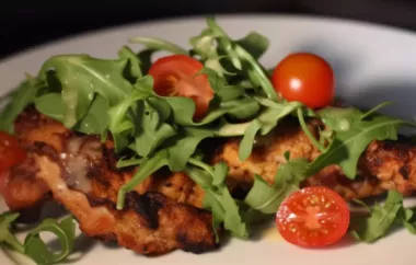 Grilled Chicken Paillard with Lemon and Herb Marinade