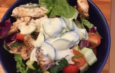 Grilled Chicken Souvlaki Salad