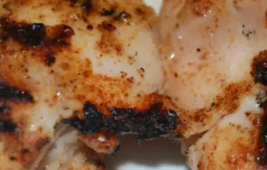 Grilled Chicken Thighs Tandoori