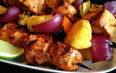 Grilled Chili Lime Chicken Kabobs