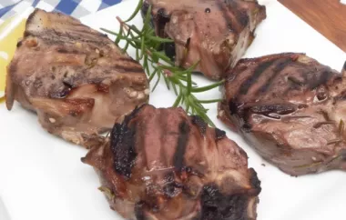Grilled Garlic and Rosemary Lamb Loin Chops - A Classic American Dish