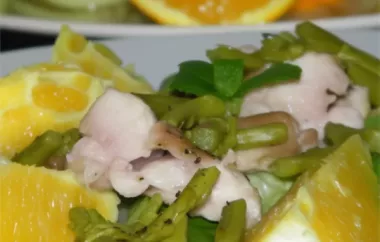 Grilled Mojo Chicken Salad with Asparagus and Oranges