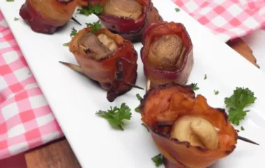 Grilled Mushrooms with Bacon