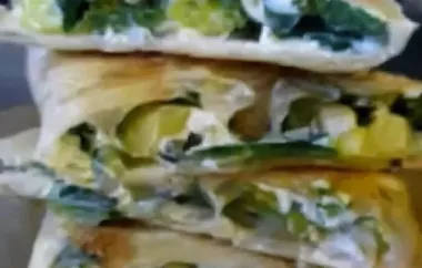 Grilled Poblano Pepper and Mango Quesadillas