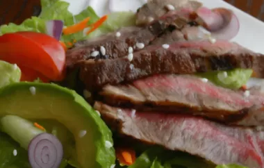 Grilled Steak Salad with Tangy Asian Dressing