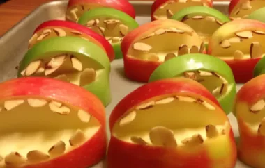 Halloween Fruit Apple Teeth Treats - Fun Halloween Snack for Kids
