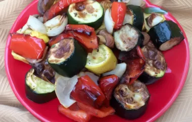 Healthy and Colorful Roasted Rainbow Vegetables in the Air Fryer