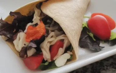 Healthy and Delicious Baby Greens and Goat Cheese Wrap Recipe