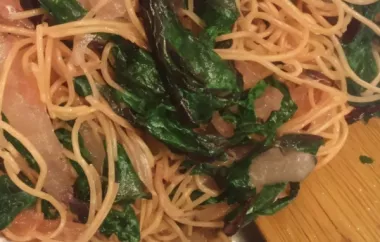Healthy and Delicious Beet Greens and Noodles Recipe