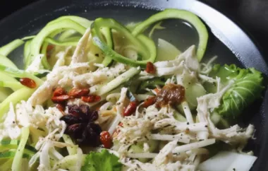 Healthy and Delicious Chicken Zoodle Pho