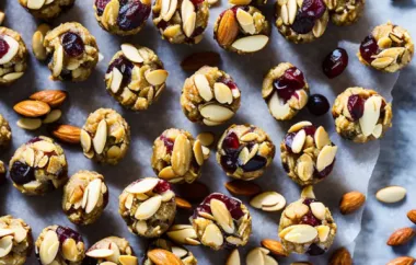Healthy and Delicious Cranberry Almond Snack Bites Recipe