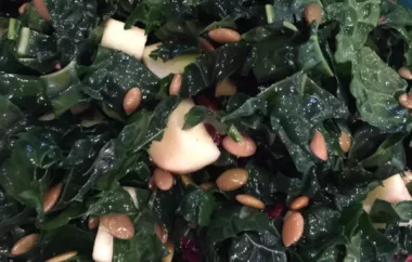 Healthy and Delicious Kale Salad with the Perfect Blend of Sweet and Tart Flavors