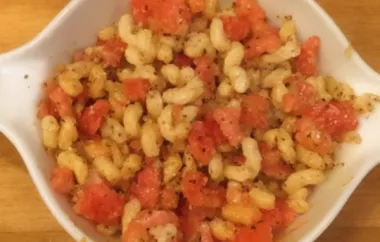 Healthy and Delicious Light Southwestern Tomato Pasta Recipe