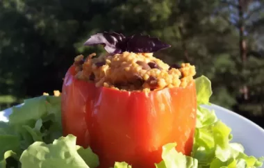 Healthy and Delicious Millet-Stuffed Peppers Recipe
