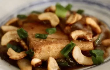 Healthy and Delicious Stir-Fried Tofu with Cashews