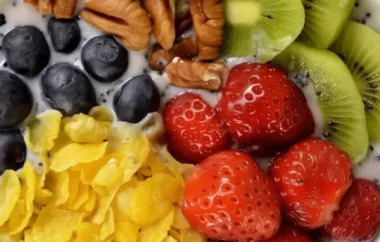 Healthy and delicious vegan breakfast bowl packed with fresh fruits