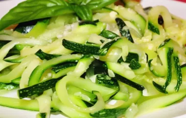 Healthy and Delicious Zucchini Noodles with Homemade Pesto Sauce Recipe