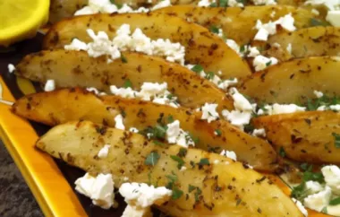 Healthy and Flavorful Baked Greek Fries Recipe