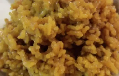 Healthy and Flavorful Curried Brown Rice Recipe