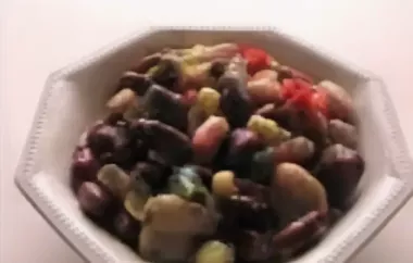 Healthy and flavorful red, white, and black bean salad recipe