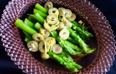 Healthy and Flavorful Steamed Asparagus with Olive Butter Recipe
