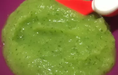 Healthy and Nutritious Homemade Zucchini Baby Food Puree Recipe
