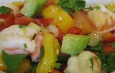 Healthy and Refreshing Avocado Lime Shrimp Salad Recipe