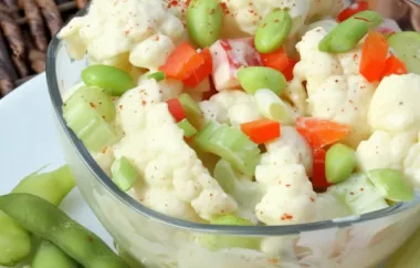 Healthy Cauliflower and Edamame Salad