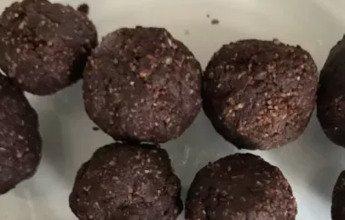 Healthy Chocolate Energy Balls