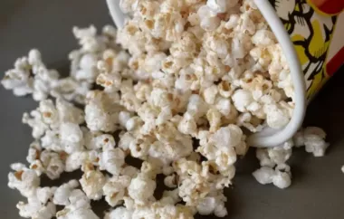 Healthy Popcorn Treat: A Nutritious Way to Enjoy Snacking