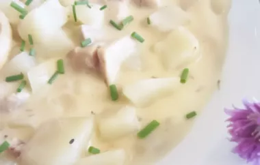 Hearty and comforting cream of chicken and potato soup recipe