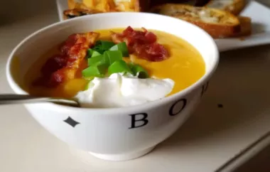 Hearty and delicious bacon and potato soup