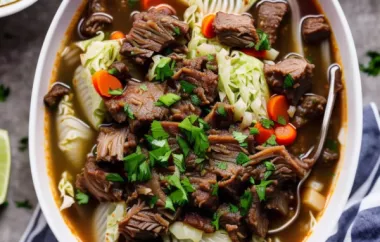 Hearty and Delicious Cabbage Beef Soup Recipe