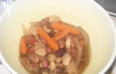 Hearty and delicious three-bean soup recipe