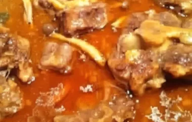 Hearty and Flavorful Braised Oxtail Stew Recipe