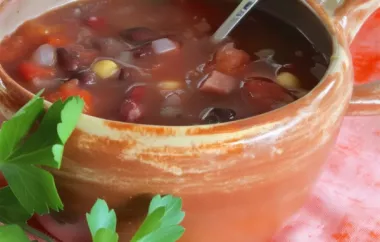 Hearty and Flavorful Italian Three Bean Soup Recipe