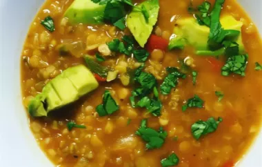 Hearty and flavorful Lentil Chili