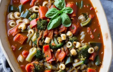 Hearty and flavorful vegan Italian vegetable soup