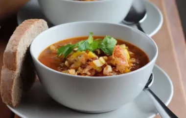 Hearty and Healthy Italian Red Lentil and Brown Rice Soup Recipe