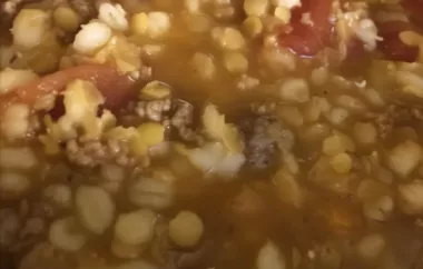 Hearty and Healthy Turkey Lentil Stew Recipe