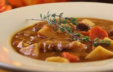 Hearty and savory Northern Italian Beef Stew