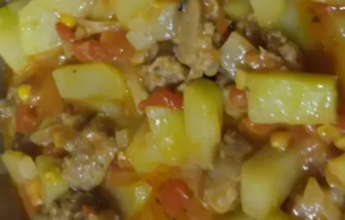Hearty Chayote and Sausage Stew Recipe