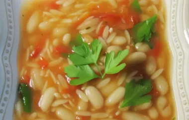 Hearty Chicken Soup Recipe with Pasta and White Beans
