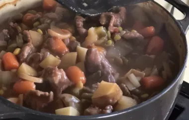 Hearty Oven Beef and Potato Stew Recipe