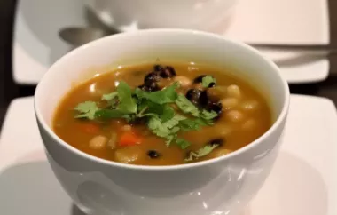 Hearty Vegan Potato, Mushroom, and Black Bean Soup