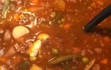 Hearty Vegetable Beef Chunky Soup