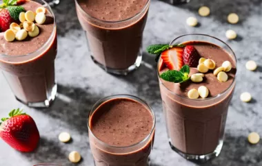 Heather and Kristen's PB and Chocolate Extravaganza Smoothie